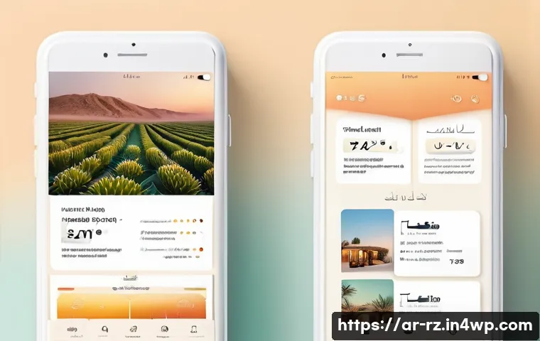 마인드풀테크 개발 시 기술적 고려사항 - A sleek, modern user interface design for a mindfulness app tailored to Arabic users, featuring calm...