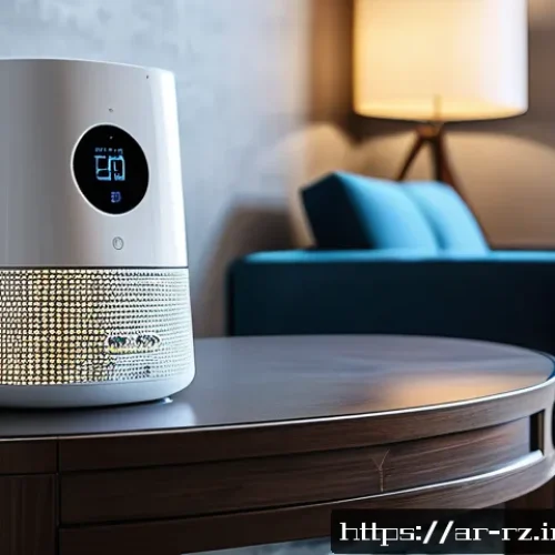 마인드풀테크의 기술적 요소 - A sophisticated smart home environment in a modern Arabic household, showcasing advanced AI technolo...